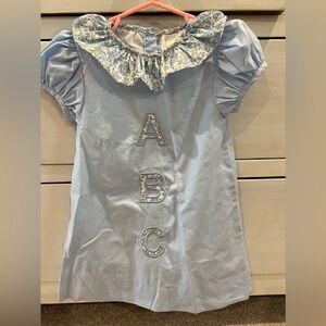 Cecil & Lou blue “ABC” toddler girl dress size 2T